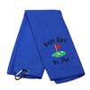 LEVLO Dad Golf Towel Embroidered Golf Towel Gift Golf Father