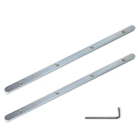 POWERTEC 71358 Track Saw Guide Rail Connector Set for Festool, Makita, DeWalt, and Triton | Pack of 2