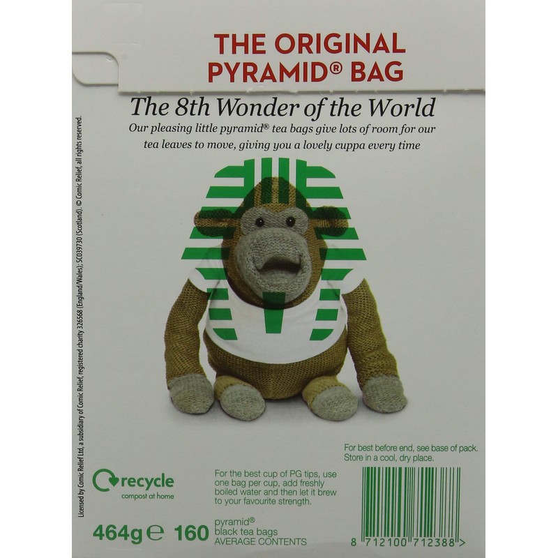 PG TIPS - Black tea, (1 x 160 pieces)