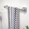 Pushloc Wall Mounted Double Edge Suction Towel Rail, Chrome, No