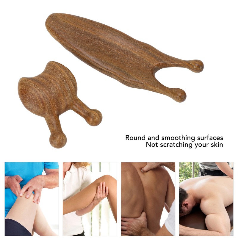 2pcs Nose Maasage Tool Reduce Stress Smoothing Surfaces Sandalwood Nose