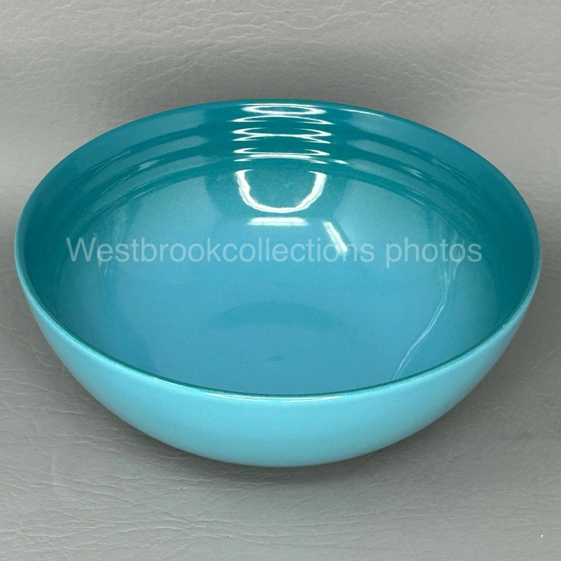 Le Creuset 1) Le Creuset Dinnerware VANCOUVER CEREAL BOWL Caribbean