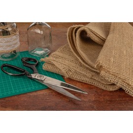 Builders Hessian 54 Inch or 72 Inch Wide 190gsm 6oz ~ Natural Jute Frost Protection Building Plant Masonry Craft Cane Webbing (46 Meters - 54" Wide)