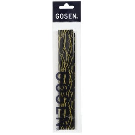 Gosen B816BKG Overgrip Japanese Pattern Grass Black x Gold
