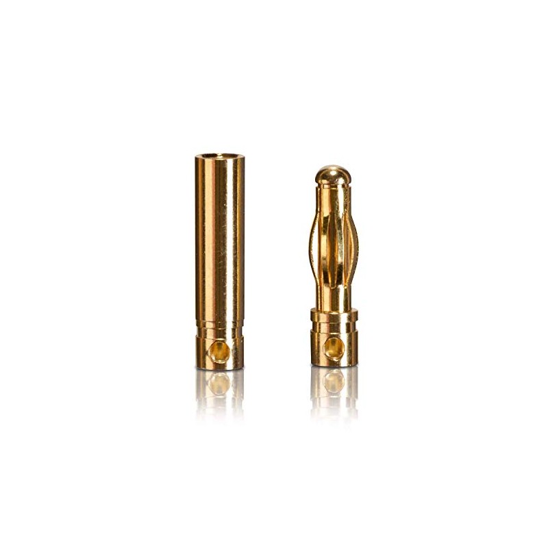 partCore Gold Contact Connector Plug Female 4.0 mm 2 Pairs
