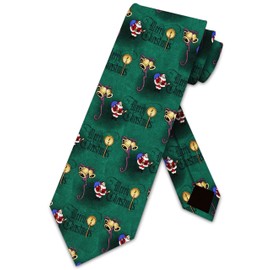 Traditional Christmas Allover Tie - Mens Holiday Necktie