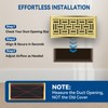 Ventyun Electroplated Floor Register,4" x 10" 2 Pack,Walkable Metal Vent