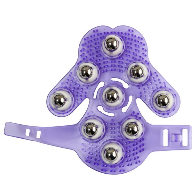 Roysmart Palm Shaped Massage Glove Body Massager with 9 360