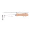Weld Seam Crochet 6mm Diameter Wood Handle Hot Air Welding