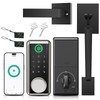 Keyless Entry Door Lock Deadbolt with Handle Set, Smart Locks