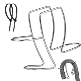 Washing Machine Drain Hose Holder Washer Drain Hose Holders 304 Stainless Steel Washing Drain Hose Clip ClampUniversal Adjustable Utility Sink Clamp Fits All Drain Hose