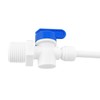 Ctyjia 1 Pcs RO Water Filter Fitting, Shut-Off Ball Valve,