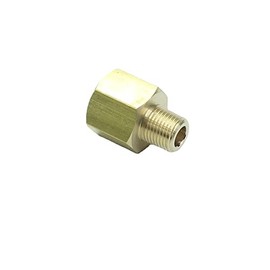 CDQBWKJGFJ 3 Pcs Brass Pipe Fitting Adapter 1/8 NPT Male x 3/8 NPT Female Pressure Gauge Reducer