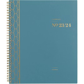 Cambridge Workstyle 2024 Weekly & Monthly Planner, Large 11 x 9 inches, Teal Balance, Bilingual