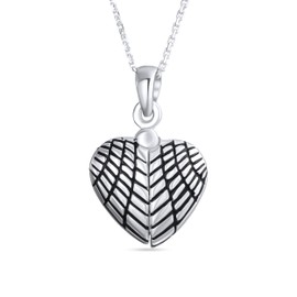 Mi Ángel Word Abre Alas De Angel Con Forma De Corazón Colgante Medallón Collar Para Mujer Adolescente 925 Plata De Ley