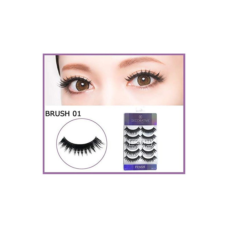 DECORATIVE EYELASH Decorative Eyelashes for Upper Eyelashes, FLASH Series BRUSH