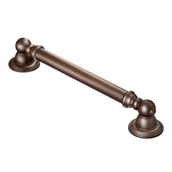Moen YG5412ORB Kingsley Safety 12-Inch Stainless Steel Traditional Bathroom Grab Bar, Oil-Rubbed Bronze
