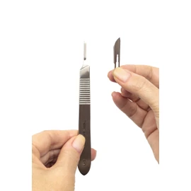 REMOS Scalpel Holder No. 3 Stainless Steel 12.5 cm Suitable for Blades No. 10,11,12,15