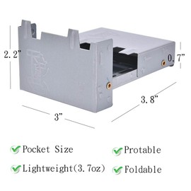 Breezing Style Folding Mini Pocket Stove & Emergency Portable Ultralight Camp Stoves for Backpacking, Camping, Emergency Prep Fit for Pans,Pots,Cups(not include Alcohol)