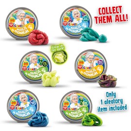 Craze Magic Dough Set Expert Professor Intelligent Modelling Clay 70 g Modelling Clay in Tin Children's Clay Special Effect 6 Variants Modelling Clay from 2 Years 35245