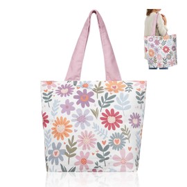 Extra Large Weekender Travel Bag for Women Men Beach Duffel Bags Waterproof Canvas Carry on Handbag Thick Double Layer Unisex Overnight Tote with Zipper Pocket Mom Hospital Bag for Maternity Delivery