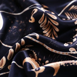 vimate Headscarf for Women - 35 Inch Square Silk Feel Satin Scarf Silk Scarf for Hair Wrapping and Sleeping at Night, 2 pack-n