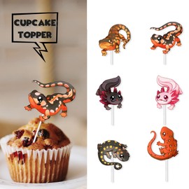 S-Cp-0860Ice Cream Fruit Dessert Cupcake Topper Colorful Glitter Happy Birthday Sensory Pop Game Theme Decor Supplies Baby Shower Boys Girls Birthday Party Decorations