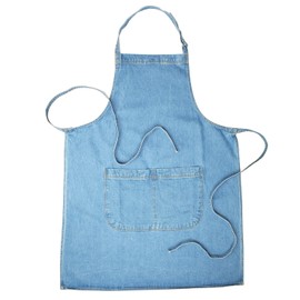 Bronta Mill Denim Apron with Twin Pockets for Men and Women - Chef Work DIY - Light Stonewash