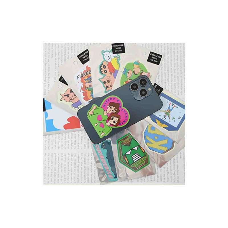 Crayon Shin-chan [Big Sticker] Die Cut Vinyl Sticker/Fire