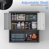 STEELIST Metal Cabinet Wall Mounted, Garage Storage Cabinet Heavy Duty,