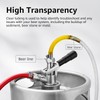 5FT Kegerator Beer Lines with Barb Fitting Connector, 3/16" ID