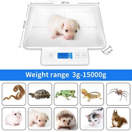 MINDPET-MED Digital Pet Scale for Small Animal, Whelping Scale,Mini Precision Gram Weight Balance Scale, High Precision 1g, Suitable for Newborn Pets