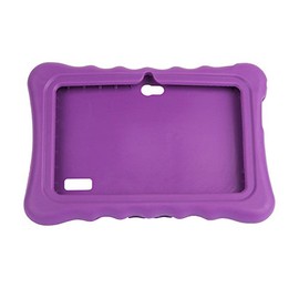FastSun Kid Proof Tablet Case Protector Cover Sleeve Stand Soft Silicone for 7'' Tablet (Purple)