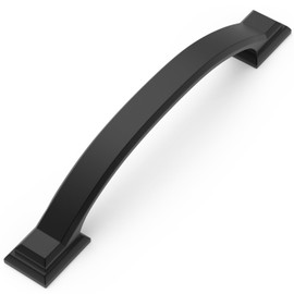 GIYURO 10 Pack 5 Inch Cabinet Pulls Matte Black Kitchen Cabinet Handles Zinc Alloy Drawer Pulls Solid Cabinet Hardware