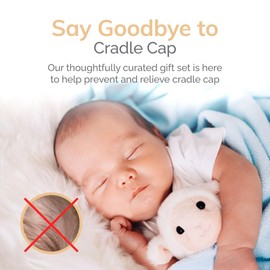 Curasalve 3-in-1 Baby Brush Set with Baby Hair Brush, Baby Comb, and Scalp Massager, Baby Grooming Set for Newborn Baby, Infant and Toddler, Made from Natural Wood, Gift for Baby Showers