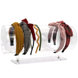 MOAMATM Clear Acrylic Horizontal Headband Hairband Holder Display Organizer Jewelry Display Stand Rack