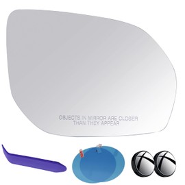 EAP Passenger Side Mirror Glass Compatible with Hyundai Santa Fe 2013-2018, Heated, 87621B8010 87621B8020