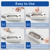 Upgraded KUNPHY Ultrasonic Jewelry Cleaner with 50ml Solution, 48KHZ, 12OZ