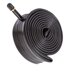 QsEzDo 24 Inch Bike Tube, Schrader Valve 32mm, Black Butyl Rubber (1-Pack), Compatible with 24x1.75/1.95/2.0/2.10/2.125 Bicycle Tires