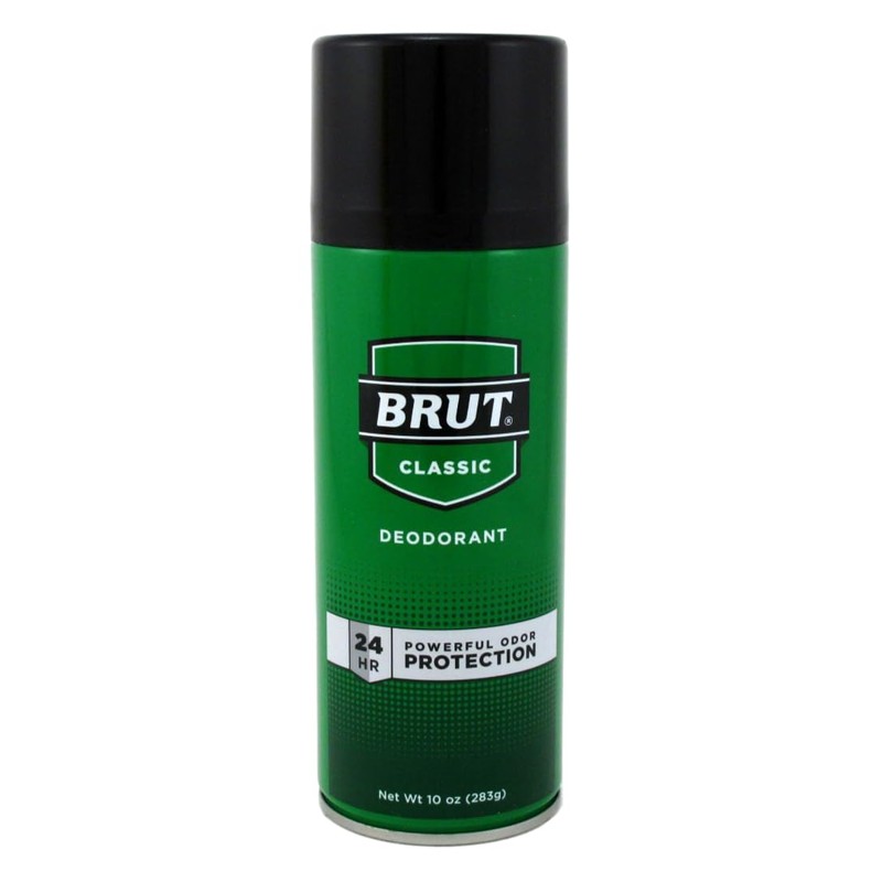 Brut Deodorant 10oz Aerosol Classic Scent (3 Pack)