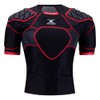 Gilbert XP300 Protective Rugby Body Armor Padded Shoulder, multicolor (black
