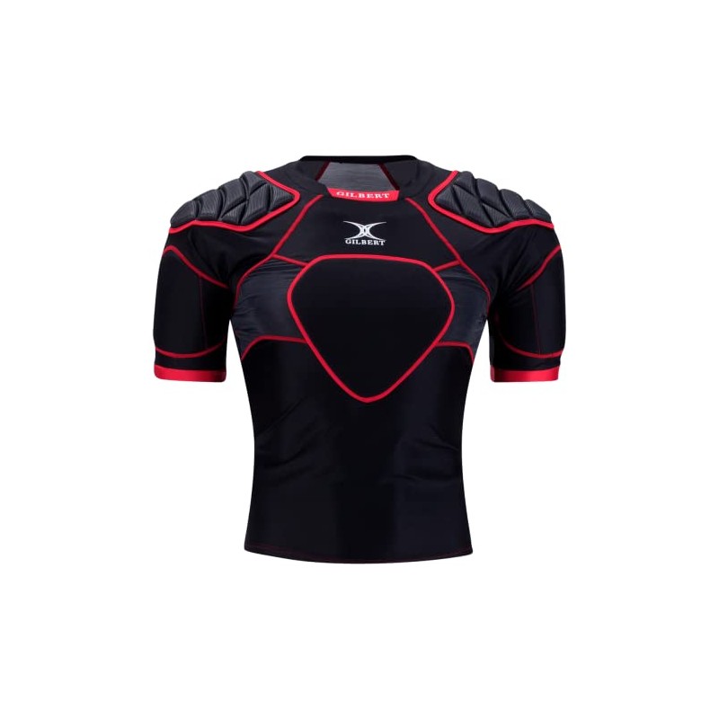Gilbert XP300 Protective Rugby Body Armor Padded Shoulder, multicolor (black