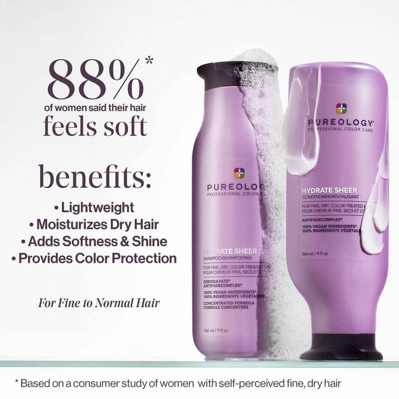 Pureology Hydrate Sheer Shampoo and Conditioner 266ml Bundle