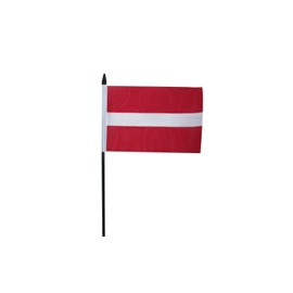 Latvia Small Hand Waving Flag 6" x 4" Inch FlagSuperstore©