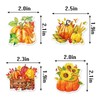 27PCS Pumpkin Cupcake Toppers, Harvest Pumpkin Cake Toppers, Rustic Autumn