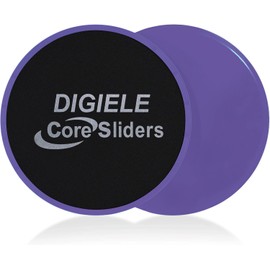 DIGIELE Exercise Sliders Discs, Core Sliders for Gliding Dic & Gym Slider, 2 Dual Sides Core Sliders Use on Carpet & Hardwood Floors, Fitness Exercises for Full Body Workout, CrossFit & Cross Training