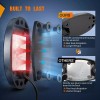 Nilight 4x White LED Rock Light Underbody Glow Lamps for