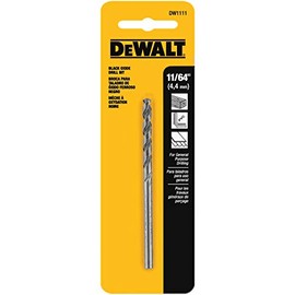 DEWALT ACCESSORIES DW1111 11/64" Black Oxide Bit