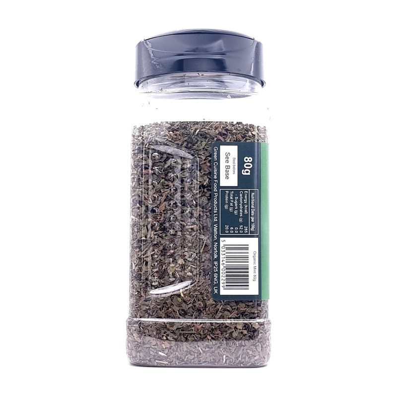 Organic Mint | 80g | Certified Organic Dried Mint Leaves