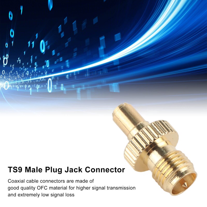 10Pcs RPSMA Female to TS9 Adapter Male Plug Jack Connector